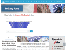 Tablet Screenshot of embassyrome.com